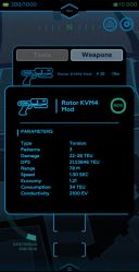 Long tap any tool or weapon in the menu to get additional information in a pop-up window.